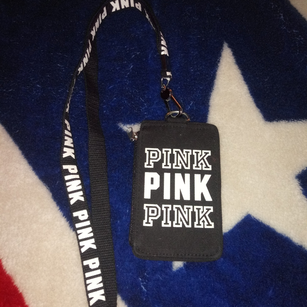Vs Pink Cardholder w/lanyard